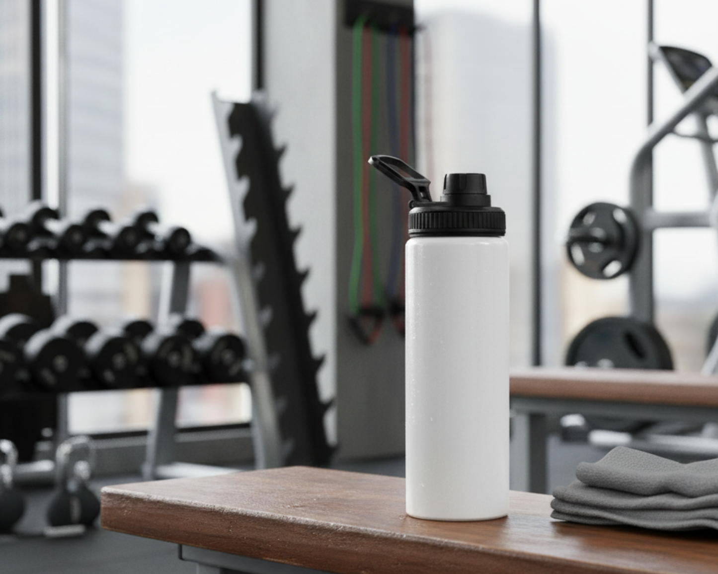 Bidón de Aluminio Personalizable con Dosificador y Asa - Deporte y Camping