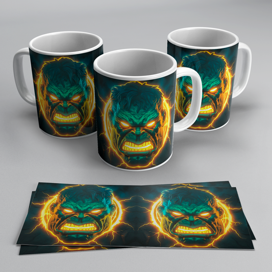 Taza Hulk Neón