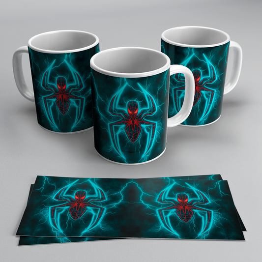 Taza Spiderman Neón