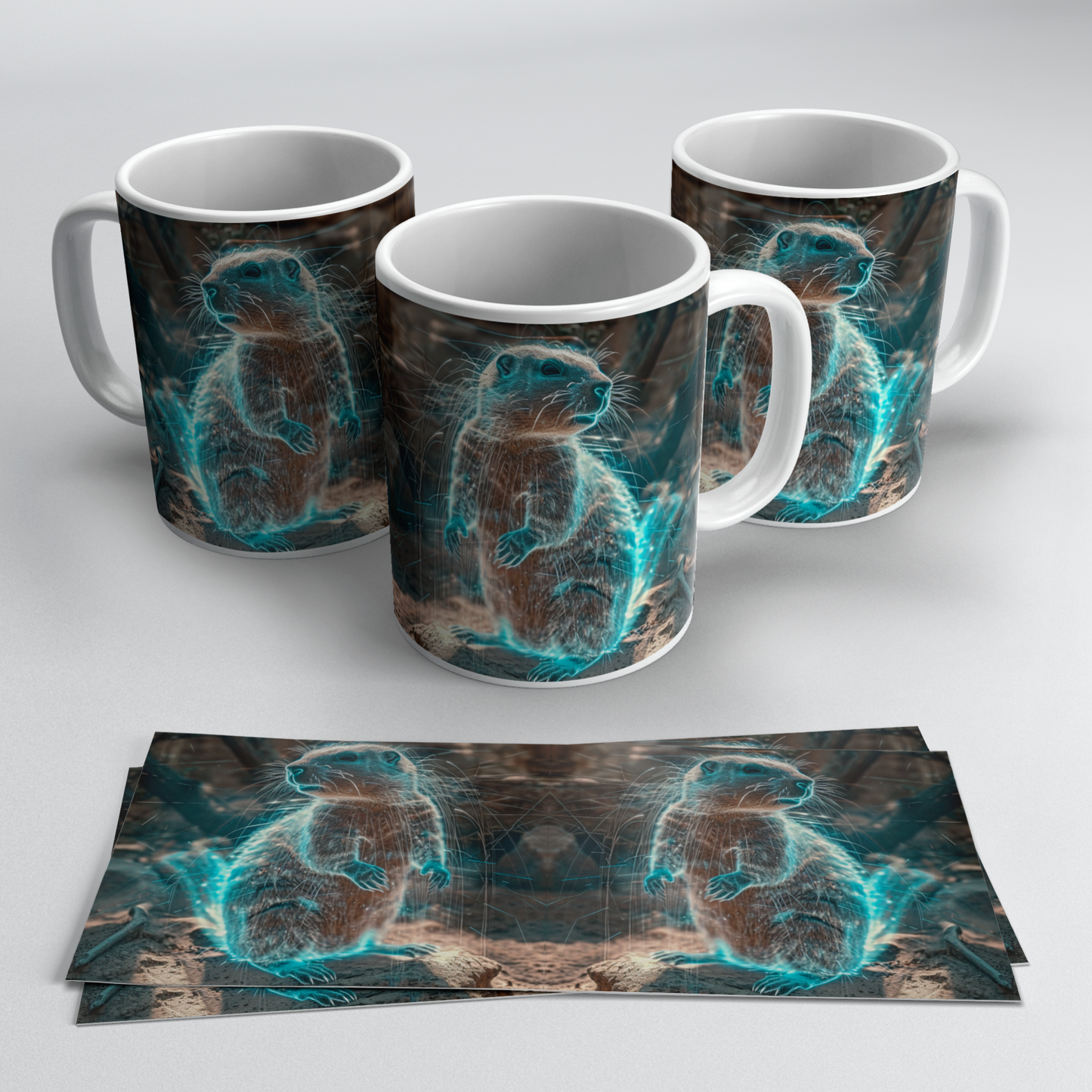 Tazas de Animales Holográficos – Marmota