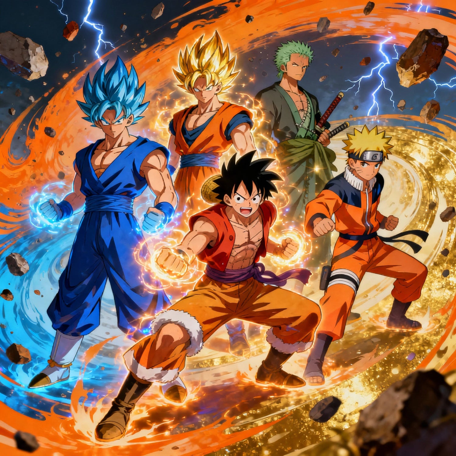 Tazas Anime (Dragon Ball Z, Dragon Ball Super, Naruto, One Piece, Luffy, Zoro)