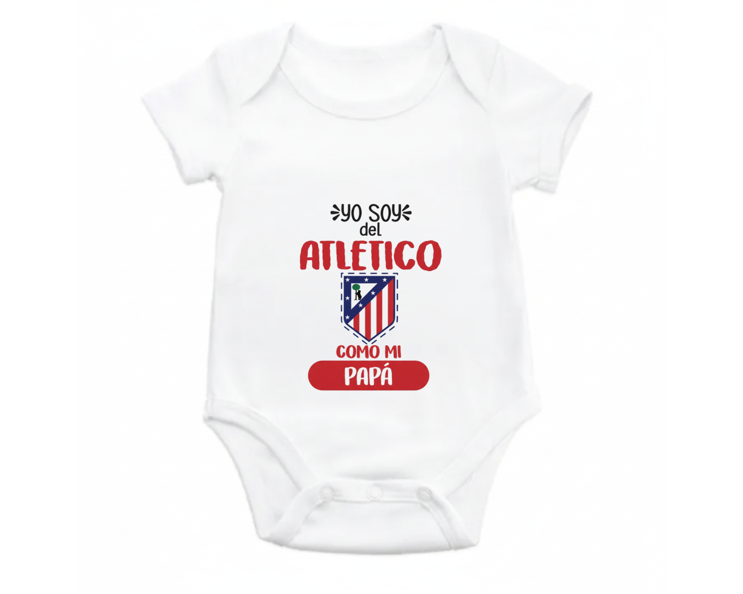 Body Bebé personalizado de Tu Equipo - Manga Corta