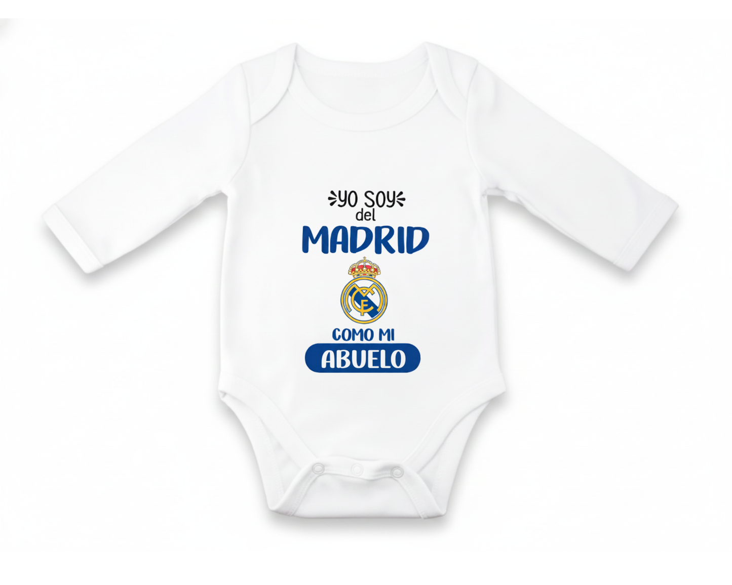 Body Bebé personalizado de Tu Equipo - Manga Larga