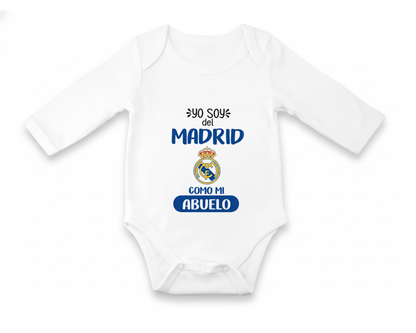 Body Bebé personalizado de Tu Equipo - Manga Larga