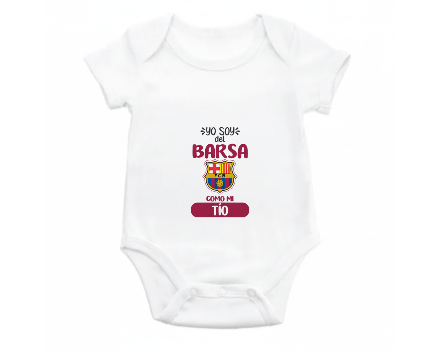 Body Bebé personalizado de Tu Equipo - Manga Corta