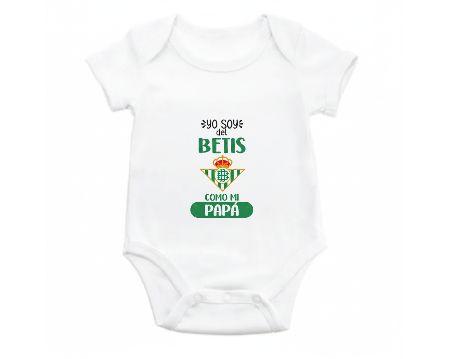 Body Bebé personalizado de Tu Equipo - Manga Corta