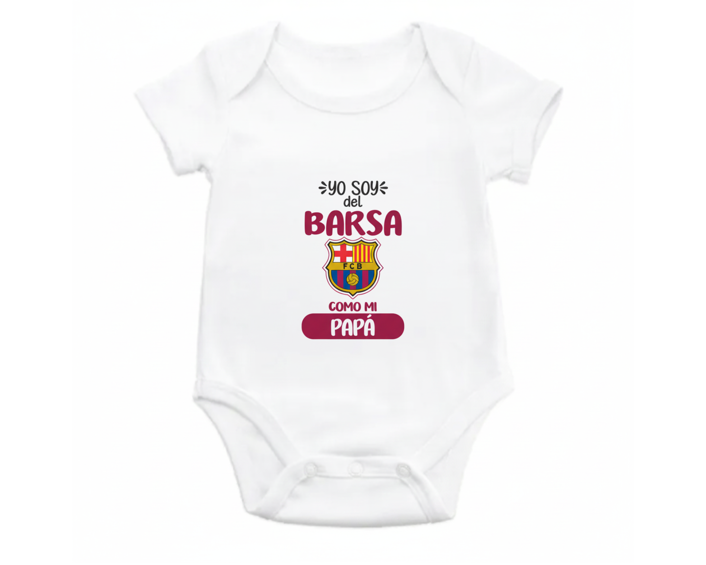 Body Bebé personalizado de Tu Equipo - Manga Corta