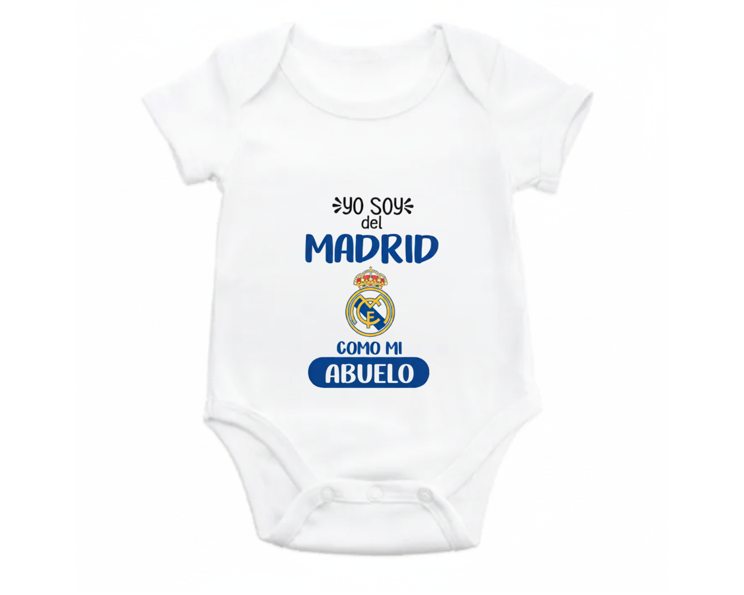 Body Bebé personalizado de Tu Equipo - Manga Corta