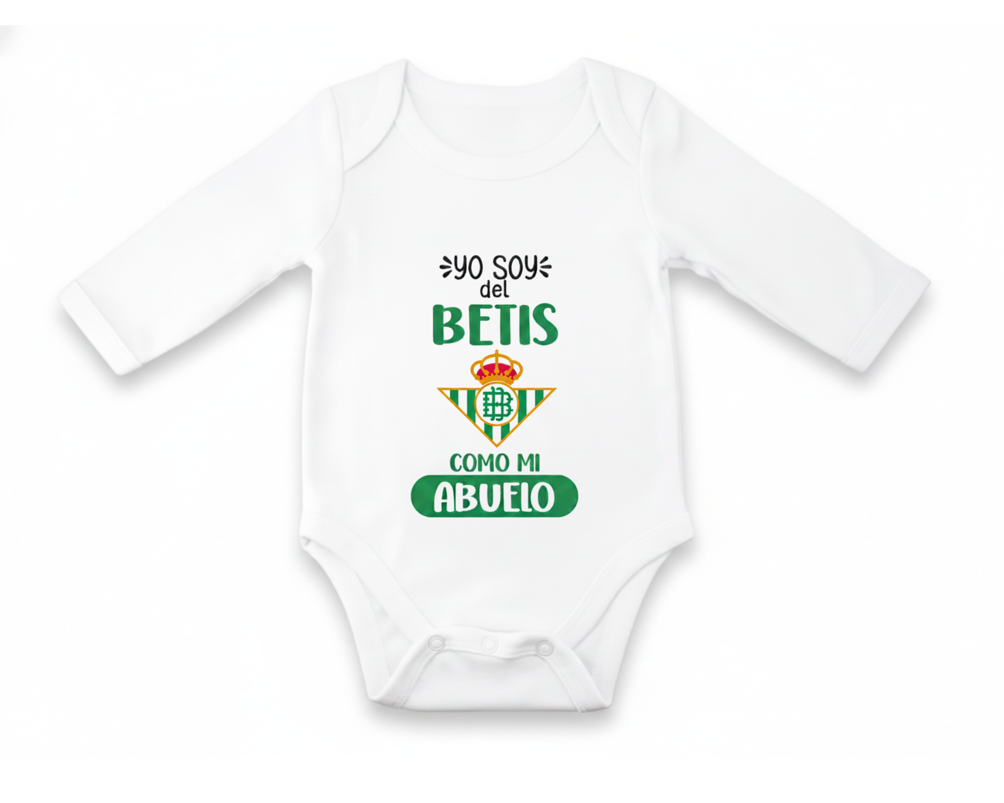 Body Bebé personalizado de Tu Equipo - Manga Larga