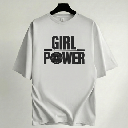 Camiseta Oversize Premium Blanca - Colección Gym & CrossFit