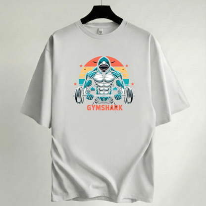 Camiseta Oversize Premium Blanca - Colección Gym & CrossFit