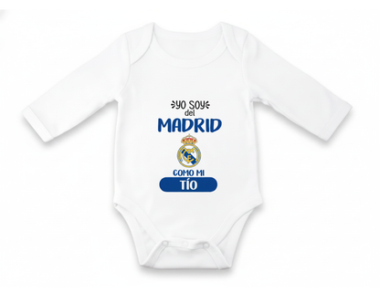 Body Bebé personalizado de Tu Equipo - Manga Larga