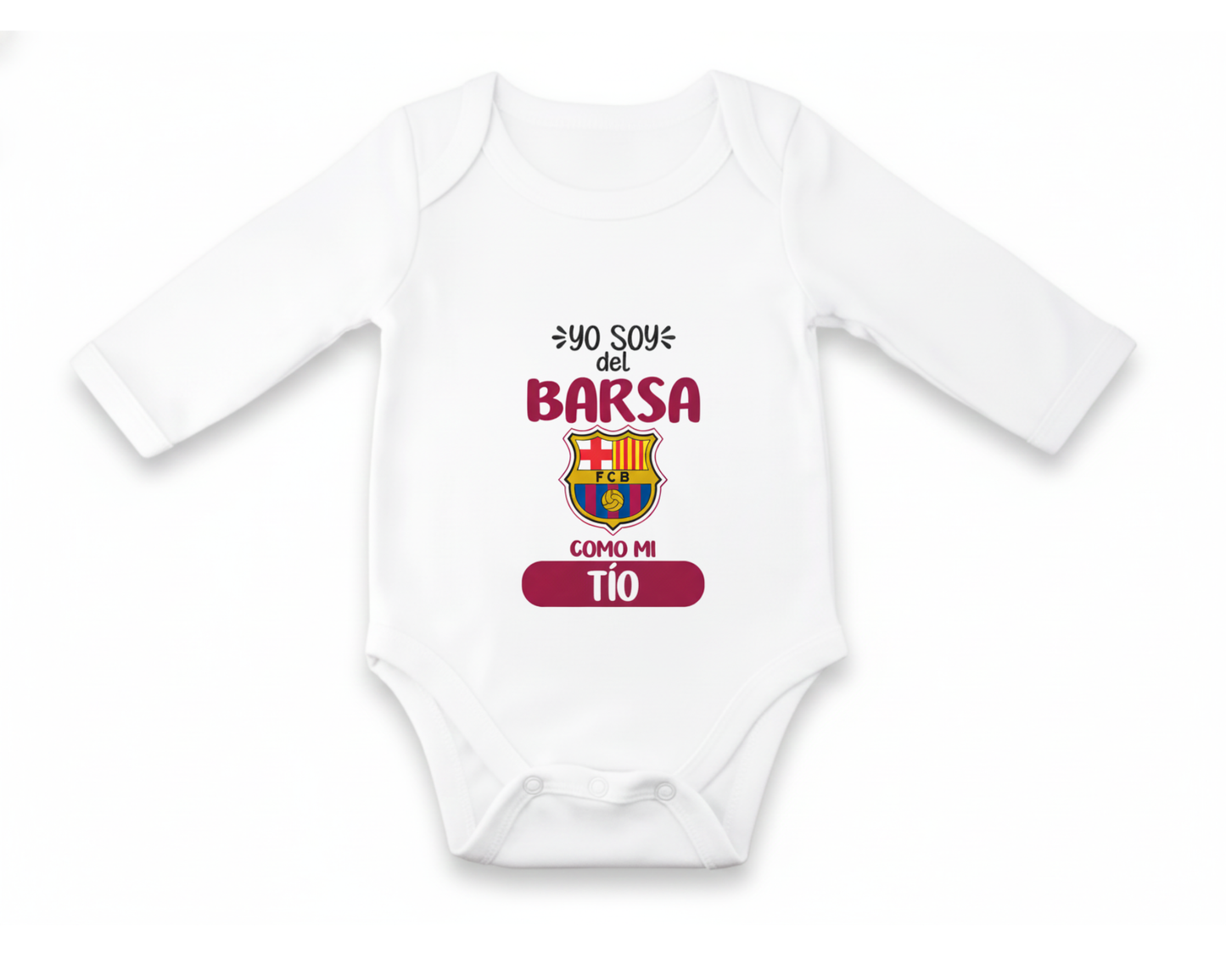 Body Bebé personalizado de Tu Equipo - Manga Larga