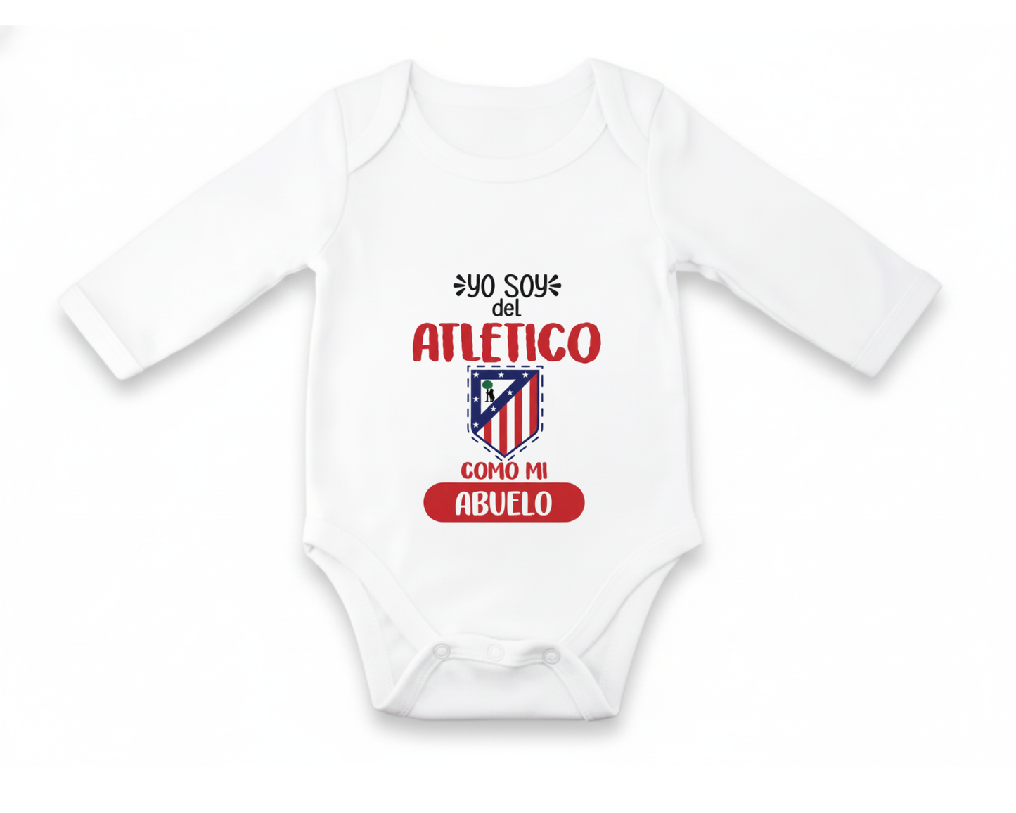 Body Bebé personalizado de Tu Equipo - Manga Larga