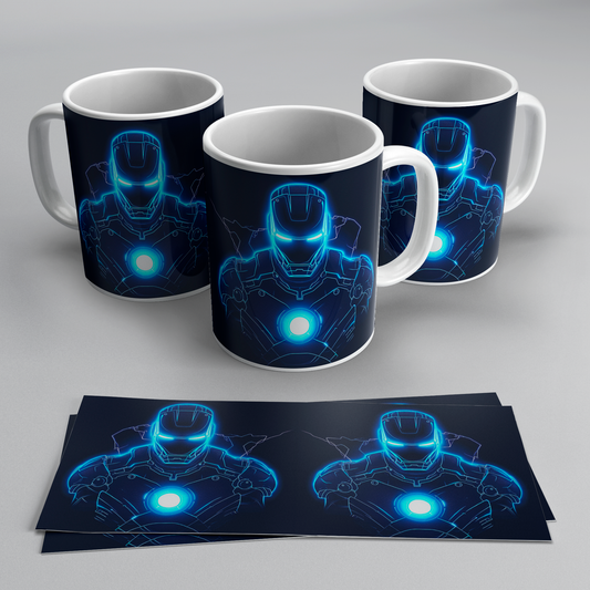 Tazas de Iron Man Neón