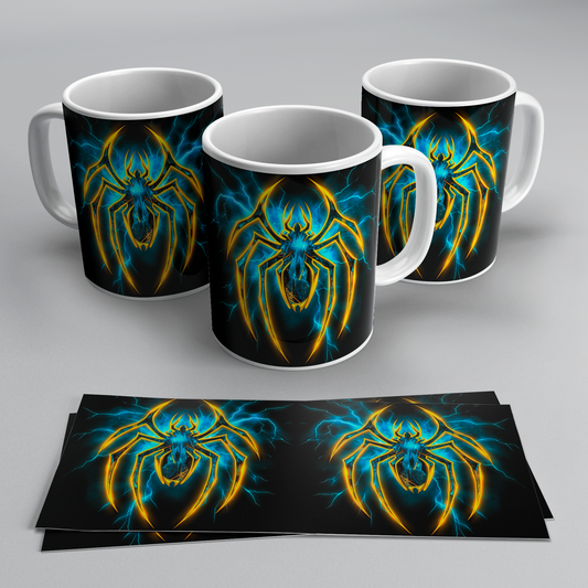 Taza Spiderman Neón