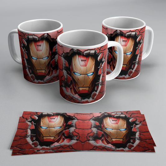 Tazas de Iron Man Neón
