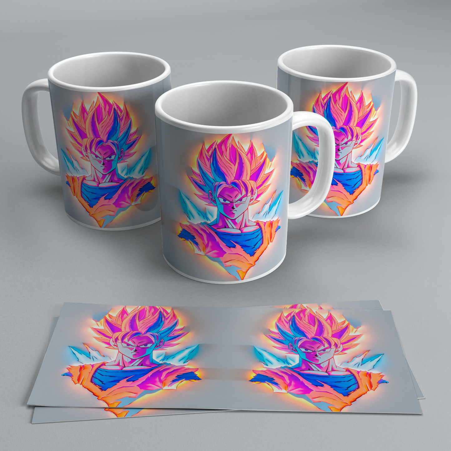 Tazas 3D de Dragon Ball Z | Goku y Vegeta