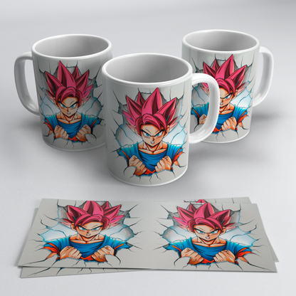 Tazas 3D de Dragon Ball Z | Goku y Vegeta