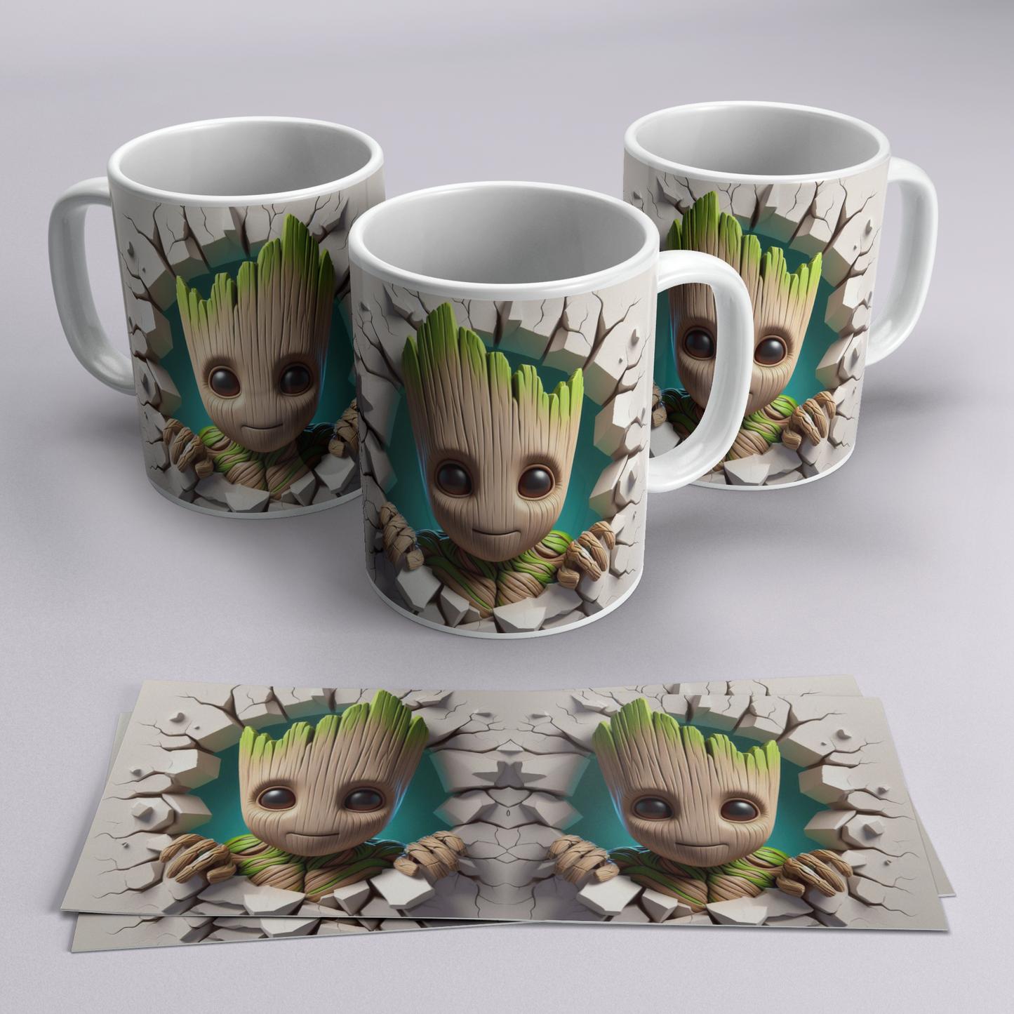 Colección Tazas 3D Efecto Roto | Regalos Frikis Originales