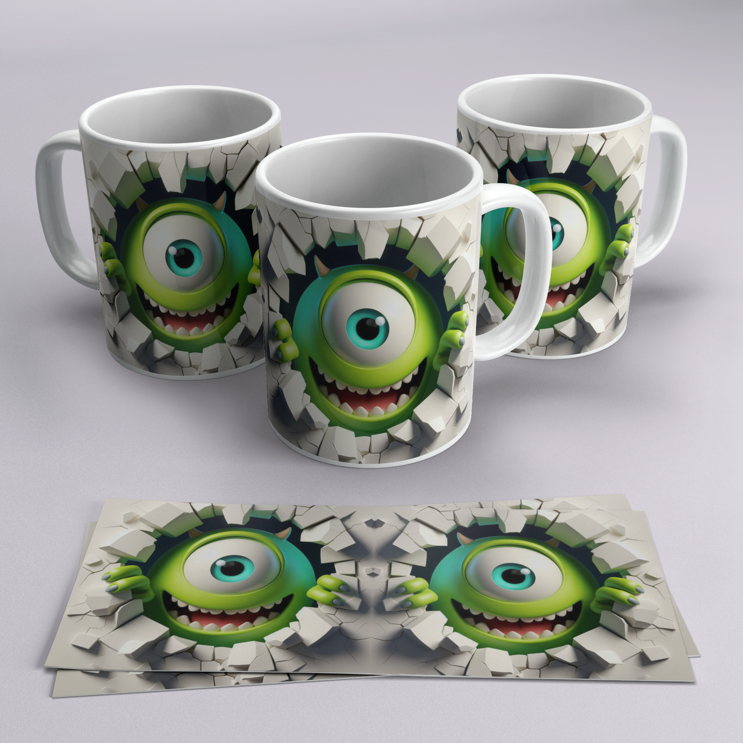 Colección Tazas 3D Efecto Roto | Regalos Frikis Originales
