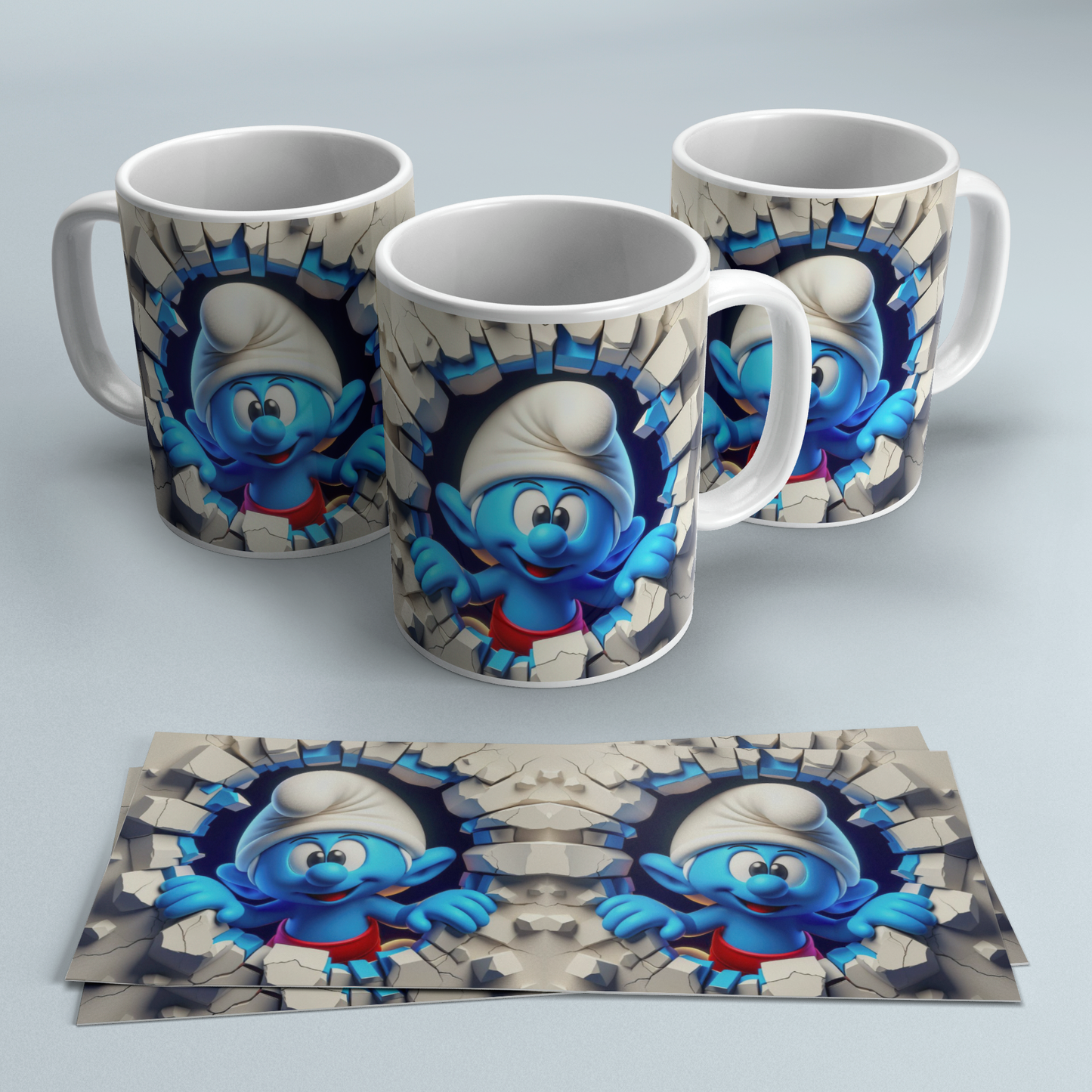 Colección Tazas 3D Efecto Roto | Regalos Frikis Originales