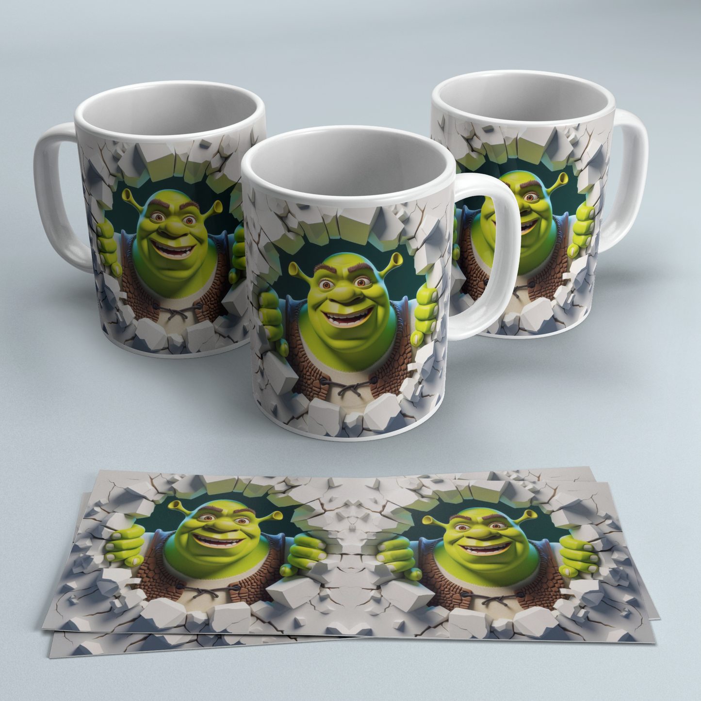 Colección Tazas 3D Efecto Roto | Regalos Frikis Originales