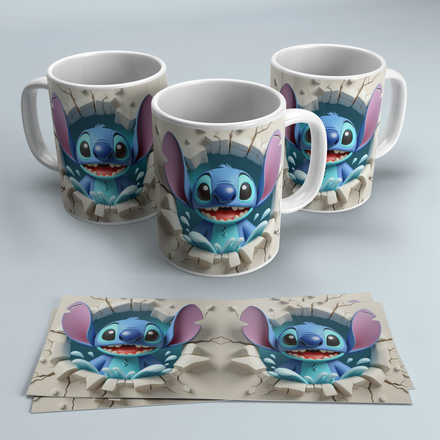 Colección Tazas 3D Efecto Roto | Regalos Frikis Originales