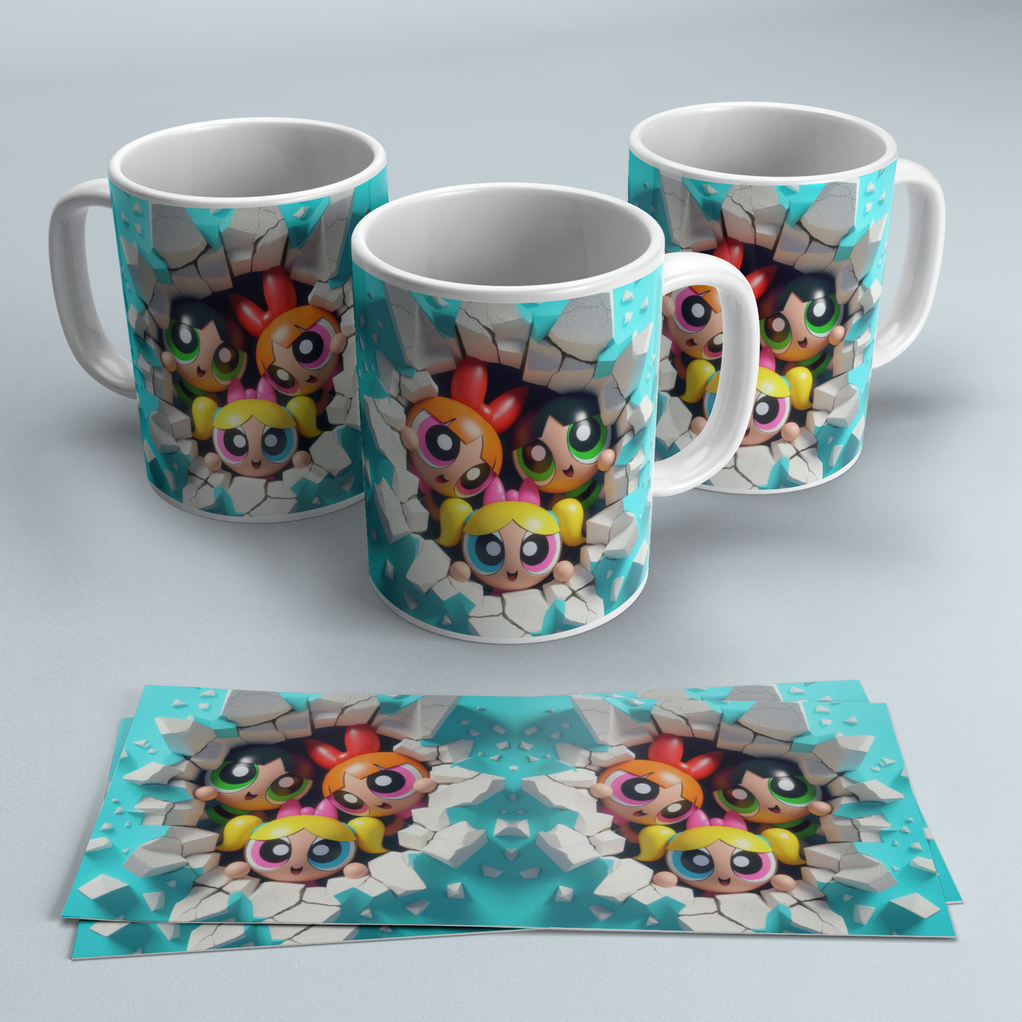 Colección Tazas 3D Efecto Roto | Regalos Frikis Originales