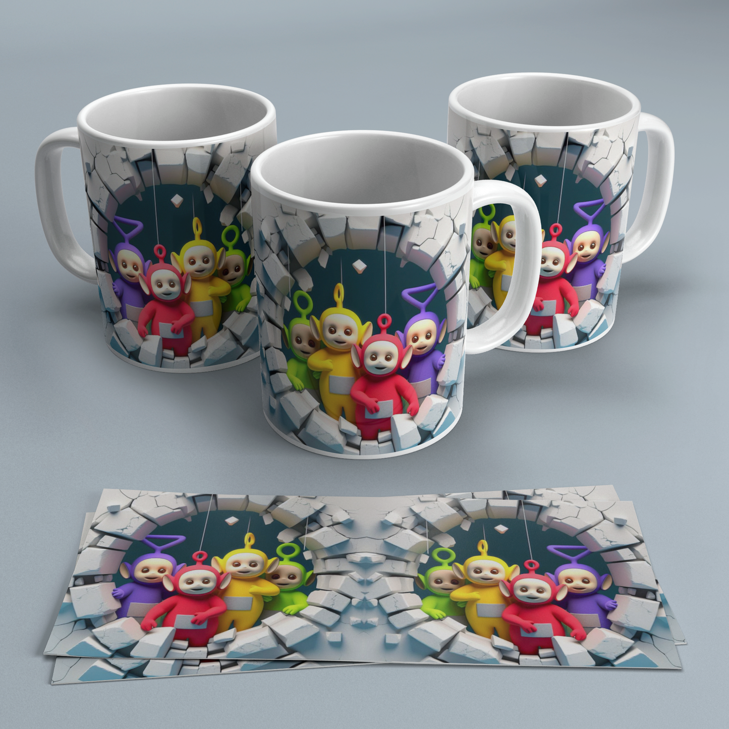 Colección Tazas 3D Efecto Roto | Regalos Frikis Originales